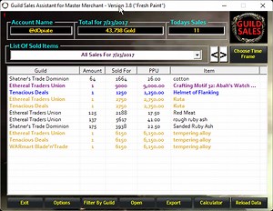 Guild Sales Assistant for Master Merchant
