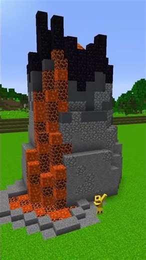 VOLCANO Build Battle On Time In Minecraft - NOOB VS PRO CHALLENGE - Maizen Parody