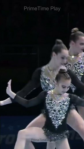 This synchronized acrobatics routine is INSANE #gymnastics #worldchampionships #shorts