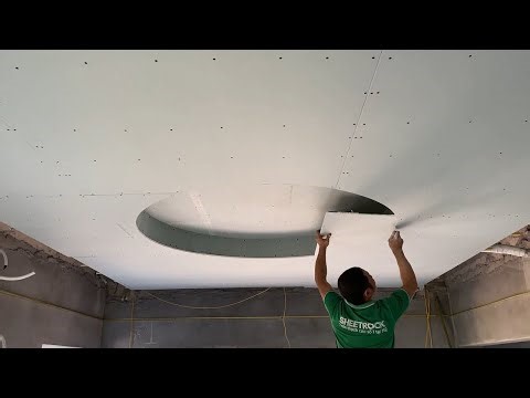 how to create drywall on a concrete ceiling with a close-frame system