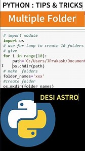 PYTHON: HOW TO CREATE FOLDER USING PYTHON #pythonprogramming #viral #reels #datascience #coding