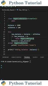 Level Up Your Code With Custom Exceptions | Python Tutorial
