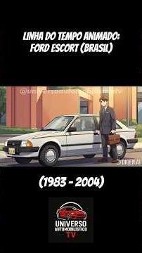 LINHA DO TEMPO ANIMADO: FORD ESCORT (BRASIL). #carros #epoca #carrosantigos #evolution #ford
