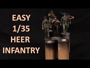 How to Paint WWII German Heer Infantry (Easy Method - Full 1/35 Tutorial)