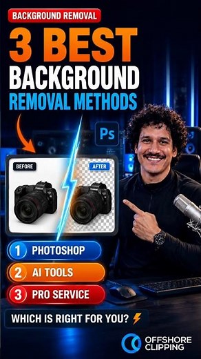 🔥 3 Best Ways to Remove White Background from Any Image #Shorts #offshoreclipping #photoshop