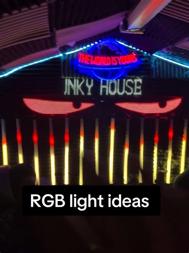 here is a few ideas for a studio or gaming room set up , sole RGB lights I have acquired over time . custom panels neon lights , rbg tube lights . #rgbsetup #gamingsetups #tiktokmademebuyit