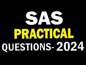 SAS Practical Interview Questions and Answers