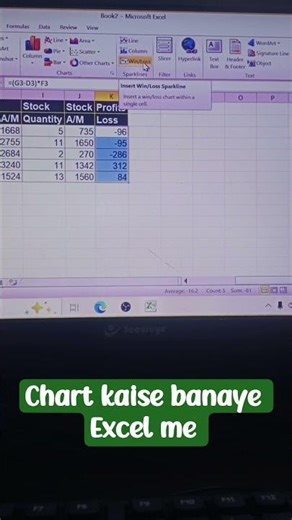 #Excel me data ka chart kaise banaye #Excel me chart kya hai