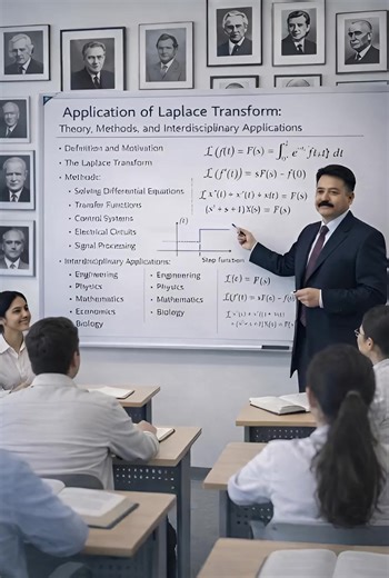 Application of Laplace Transform: Theory, Methods, and Interdisciplinary Applications Author: Dr. Khem Raj Malla,Ph.D Abstract The Laplace Transform is one of the most powerful analytical tools in applied mathematics, engineering sciences, and physics. By transforming time-domain functions into the complex frequency domain, it simplifies the solution of linear differential equations and system analysis problems. This research article presents a rigorous theoretical foundation of the Laplace Tran