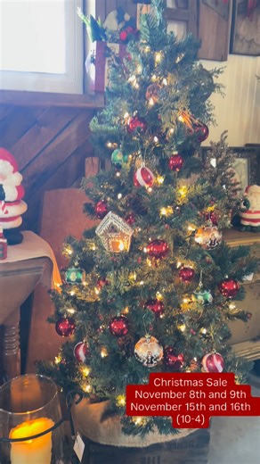 12 reactions | Mark your calendars !!!! November 8th and 9th is our huge Christmas sale !!!! Sneak peek of a cozy corner of the barn !!!! #vintagedecor #antiquedecor #barnsale #antiqueshop #shopsmallbusiness #decor #antiquesale #christmasdecor #antiquechristmas #vintagechristmas #christmassale | Rustic Barn Salvage | Facebook