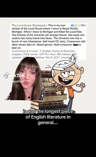 the longest fanfiction ever written: the loud house revamped #fandom #fanfiction #fanfic #ao3 #fanbase