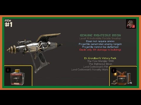 Crafting A Strange Genuine Professional Killstreak Righteous Bison [TF2]