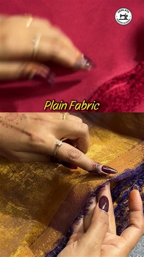 Easily identify the right & wrong side of plain fabric | Hemlata fashion academy