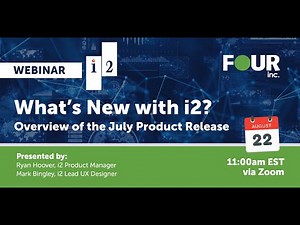 Webinar What's New with i2