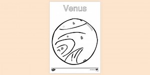 Venus Colouring Sheet