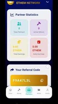 Ethem crypto coin - Ethem Mobile mining app - Free Crypto on Your Smartphone