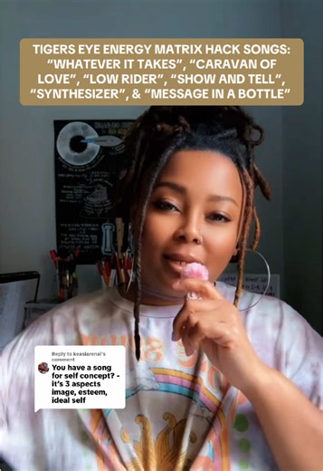 Replying to @keasiarenai TIGERS EYE ENERGY MATRIX HACK SONGS: “WHATEVER IT TAKES”, “CARAVAN OF LOVE”, “LOW RIDER”, “SHOW AND TELL”, “SYNTHESIZER”, & “MESSAGE IN A BOTTLE” -187 Tiger’s Eye Energy Gematria Sequence: 1238‑1122‑187 Key Code: “Radiates Authority” — the signature of Tiger’s Eye. This code reflects grounded leadership, inner command, and the ability to move through the world with calm, magnetic presence. Tiger’s Eye doesn’t create loud confidence; it creates undeniable confidence. Desc