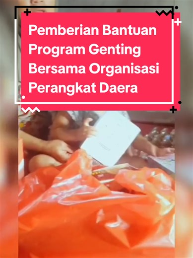 Pemberian Bantuan Program Genting Bersama Organisasi Perangkat Daerah..