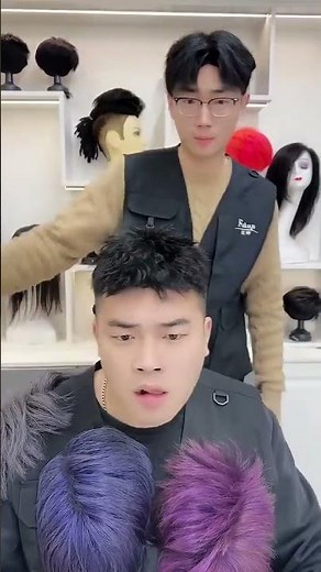 This Expression Is Really Amazing😄#Tóc Giả Nam #Tóc Giả#メンズウィッグ #ウィッグ