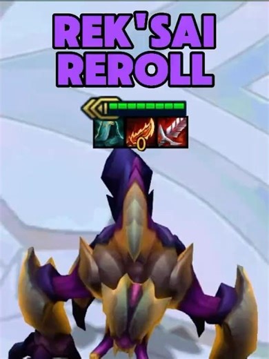 NEW META REK'SAI REROLL BUILD TFT SET 16