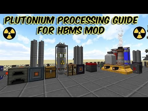 Plutonium Processing guide for HBMs Mod | Make Plutonium Fuel for Nuclear Reactors in Minecraft