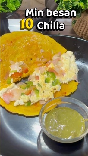 High Protein Besan Chilla Weight Loss Breakfast