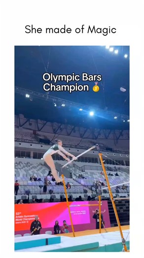Gymnastics Now on Instagram: "Her routine insaneeee🔥 . . ❗DM us Credits/removal . #leotardforgymnastics #livinggymybestlife #classicstyle #Gymnastgirl #livingmybestlife #usagymnastics #Olympicgymnastics #bars #floor #flipping"