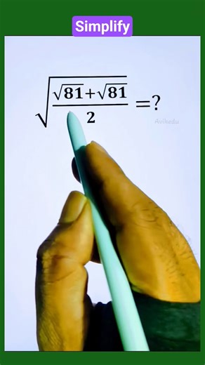 Simplifying square root math question