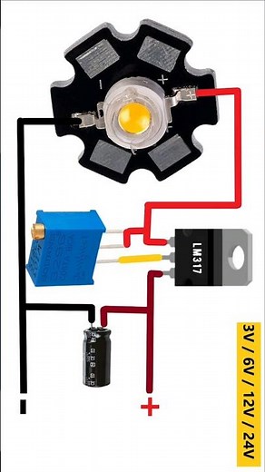 Constant Current High power LED driver using LM317 #zaferyildiz #short #shorts #diy #diyproject