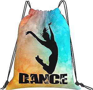 ISTYTOP Dance Drawstrings Bags Backpack Pink Waterproof Light Durable Gym Sports Yoga Beach Sackpack Party Favor Bags