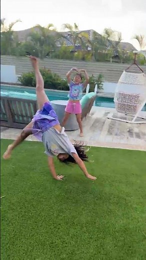 Emma's Cartwheel and Backflip!