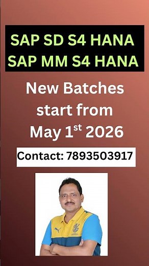 SAP S4 HANA Training || Join the New Morning Batches || SAP SD || SAP MM #s4hana