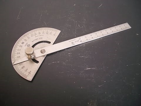 「プロトラクター・分度器」角度の測定、角度のケガキ、墨付けが可能