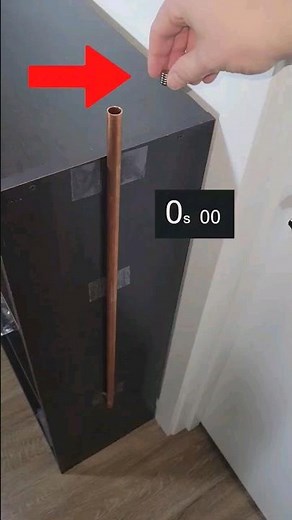 Time trials dropping magnets through a copper tube! #shorts