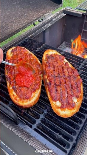 Pepperoni Pizza Bread Recipe | Over The Fire Cooking by Derek Wolf