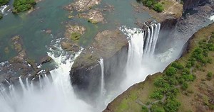 Aerial View to the Victoria Falls, Zimbabwe