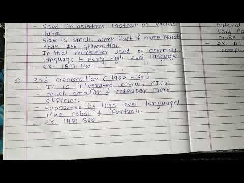 Computer Organization & Microprocessor Brief History Of Computer