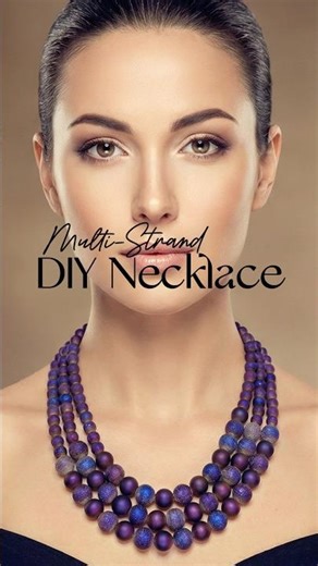DIY Multi-Strand Beaded Necklace Step By Step Tutorial