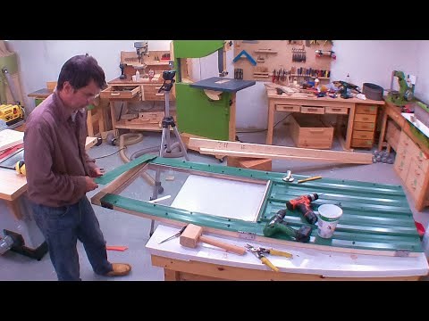 Cladding a door with sheet metal roofing