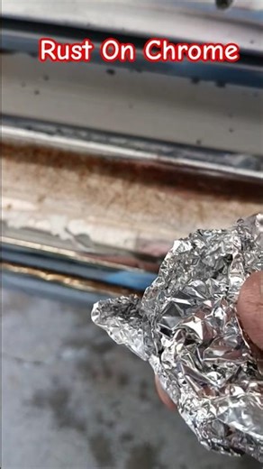 How Do You Clean Rust Off Of Your Chrome? #rustremoval #squarebody #chevytrucks #shorts #cool