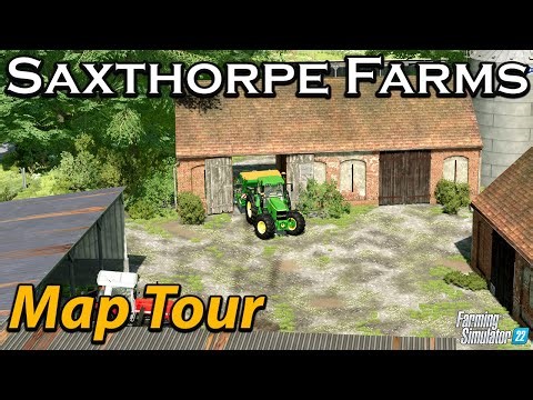 SAXTHORPE FARMS! - SUPERB BRITISH MAP! 🐄🚜 - FS22 | GRAINMAN TRAVELS ✈️