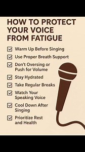How to protect your voice from fatigue ✍🏽️ #voicetrainingtips #vocaltraining #singinglessons | VOOM Vocal Academy
