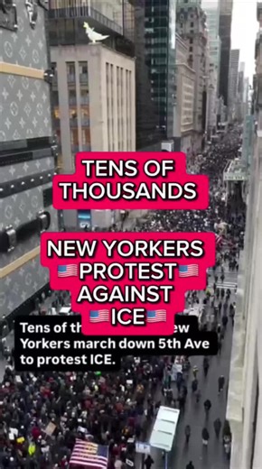 On January 11, 2026, thousands of protesters marched down Fifth Avenue in New York City, rallying against President Trump, U.S. actions in Venezuela, and the growing presence of immigration agents nationwide. The protest was part of demonstrations against federal deportation policies and was sparked by the fatal shooting of Renee Good by an ICE agent in Minnesota, with protesters condemning the administration’s response and its labeling of her as a “domestic terrorist.” ✅ Watch the video to lear