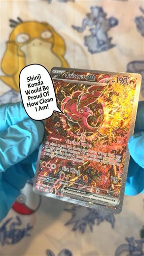 Watch Me Clean This Oricorio Pokémon Card Cleaning