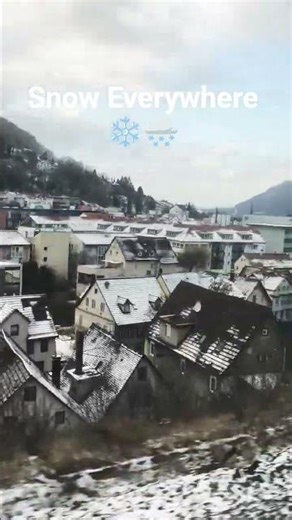 This Is What Winter in Germany Looks Like from a Train ❄️ #shorts #snow #livesnow