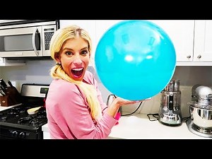 DIY Giant Bouncy Ball. Learn How To Make a Pokemon Ball out of Slime!