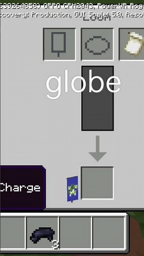How to make Earth banner in Minecraft #minecraft