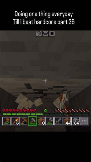 Beating hardcore part 36 #minecraft #shorts