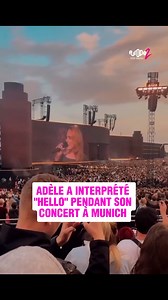 Hier soir, Adele a envoûté son public allemand avec son titre emblématique "Hello" 🥰 | Europe 2