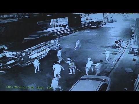 Riot ng mga kabataan sa Brgy.Tatalon QC, kuha sa CCTV